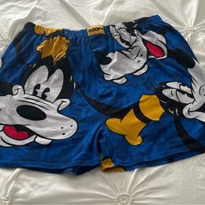 Disney Goofy Character Print Blue Boxers nwot